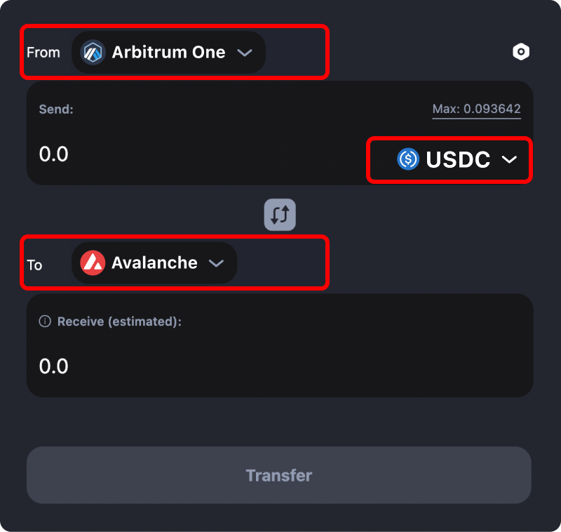 How to transfer tokens and coins from Arbitrum to Avalanche.