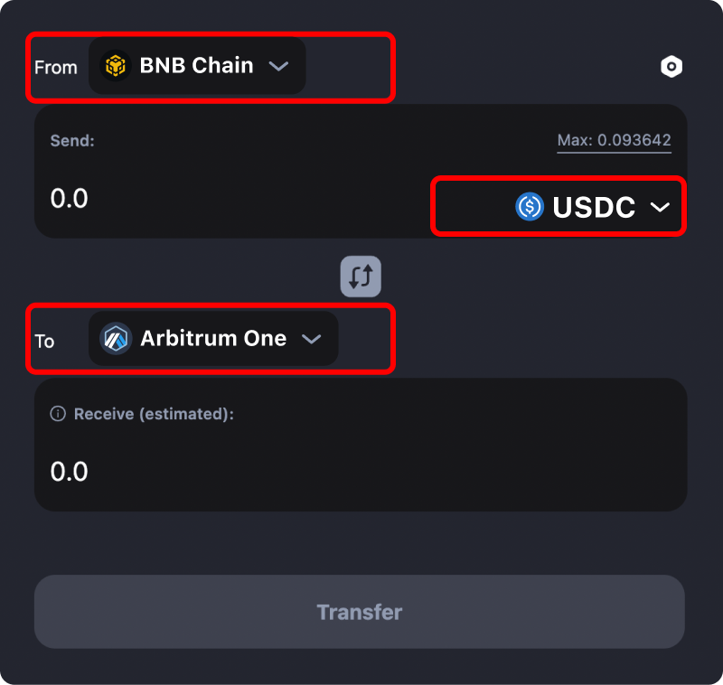 How to transfer tokens and coins from Binance to Arbitrum.