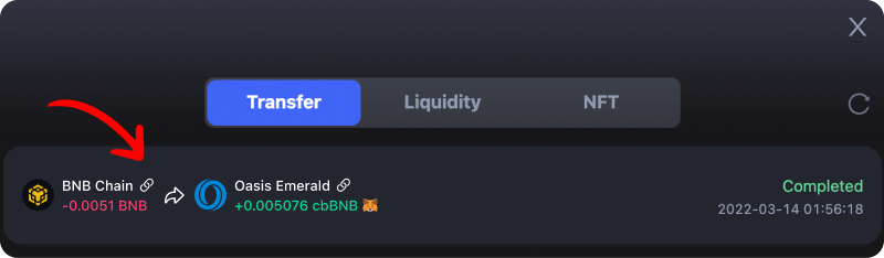 Secure, Fast, and low cost Binance to Oasis Emerald bridge.