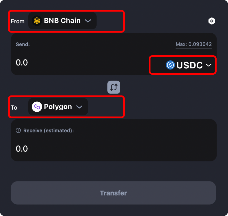 How to transfer tokens and coins from Binance to Polygon.