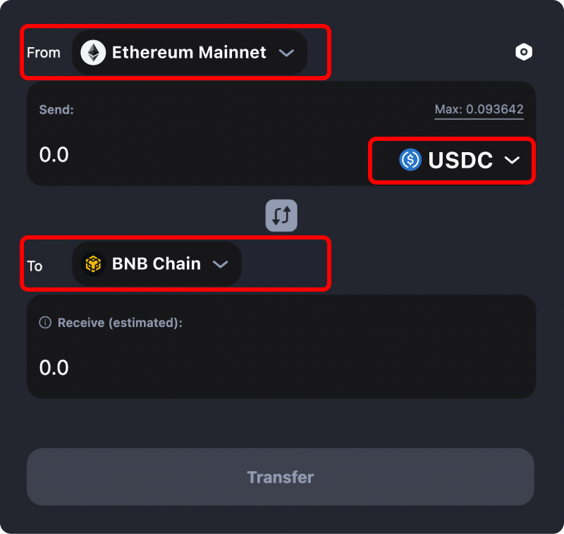 How to transfer tokens and coins from Ethereum to Binance.