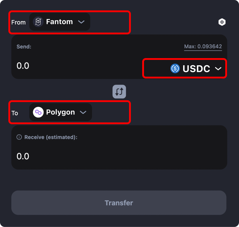 How to transfer tokens and coins from Fantom to Polygon.