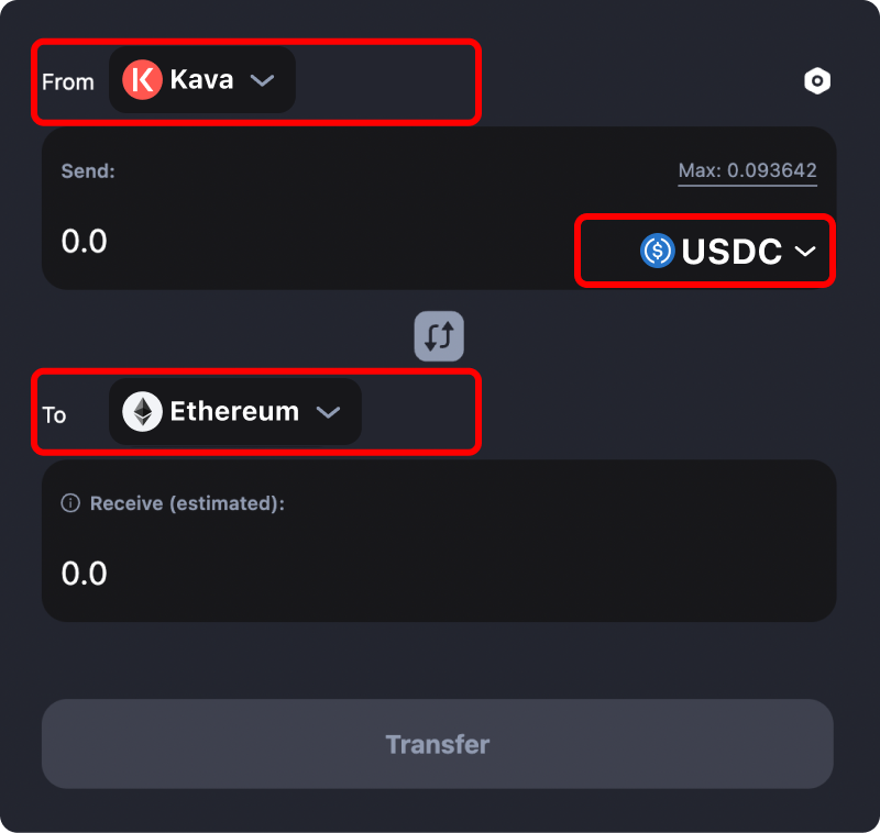 How to transfer tokens and coins from Kava to Ethereum.