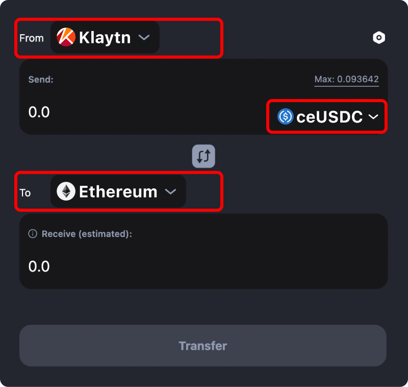 How to transfer tokens and coins from Klaytn to Ethereum.