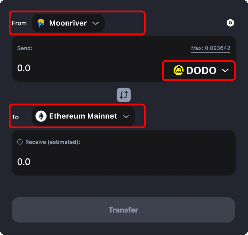 How to transfer tokens and coins from Moonriver to Ethereum.